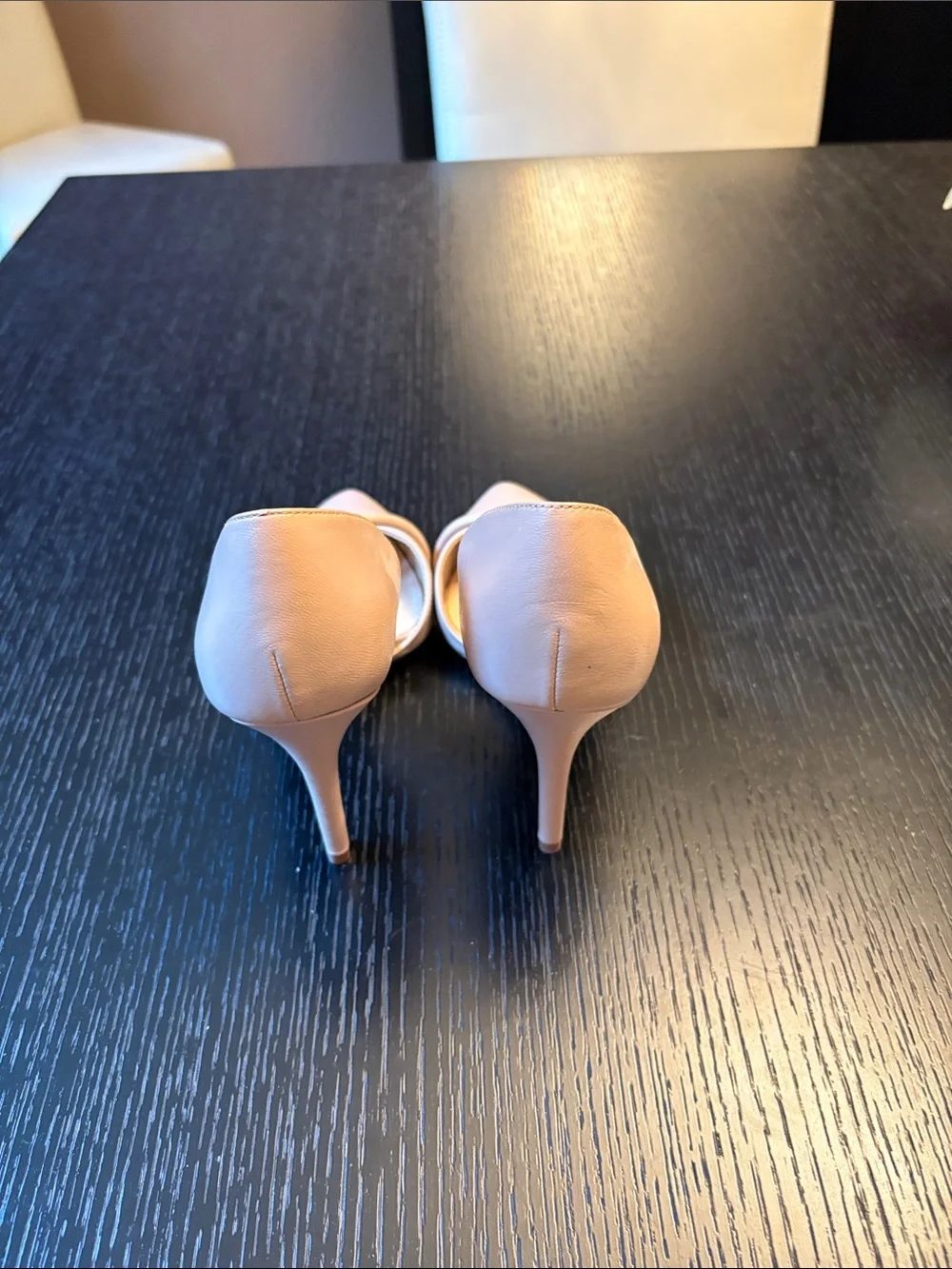 Vince Camuto Blush Leather Pointed D'Orsay Pumps - Picture 3 of 4